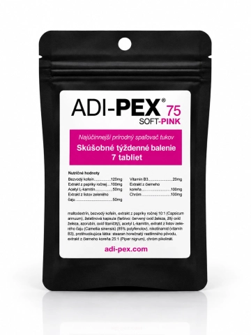 Skúšobné týždňové balenie ADI-PEX 75mg Soft Pink (1 balení)
